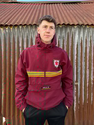 Image of ‘Yr Aran Overhead Anorac’ (Unisex) in Burgundy ****Pre-Order****