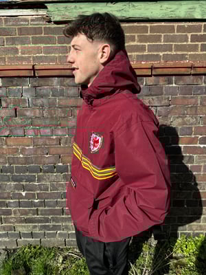 Image of ‘Yr Aran Overhead Anorac’ (Unisex) in Burgundy ****Pre-Order****