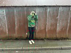 Image of ‘Yr Aran Overheard Anorac’ (Unisex) in Green ****** Pre-Order********