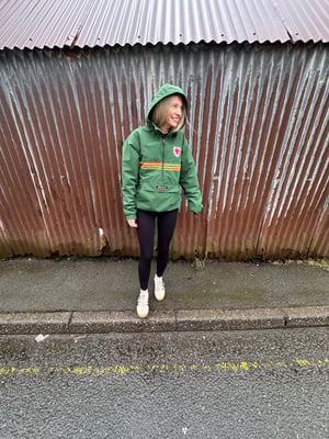 Image of ‘Yr Aran Overheard Anorac’ (Unisex) in Green ****** Pre-Order********