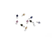 Image 3 of 10PC. RANDOM COLOR Mix Czech Glass Bead Charms//10PC Hand Made Glass 4MM Round bead charms