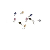 Image 7 of 10PC. RANDOM COLOR Mix Czech Glass Bead Charms//10PC Hand Made Glass 4MM Round bead charms