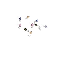 Image 8 of 10PC. RANDOM COLOR Mix Czech Glass Bead Charms//10PC Hand Made Glass 4MM Round bead charms