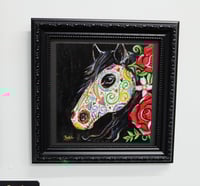 Image 2 of Mi Caballo - Original Acrylic & Gem Embellished Painting 