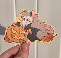 Fall Opossum Sticker