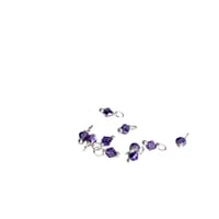 Image 4 of 10PC. METALLIC PURPLE BICONE Czech Glass Bead Charms//10PC Hand Made Glass bead charms