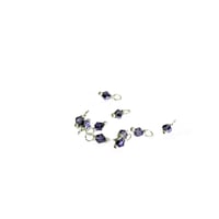 Image 6 of 10PC. METALLIC PURPLE BICONE Czech Glass Bead Charms//10PC Hand Made Glass bead charms