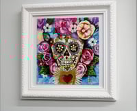 Image 2 of  Mexican Skull - Original Acrylic Painting 