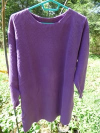 Image 1 of Sweater Dress, Purple, Vintage, Cotton