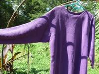Image 3 of Sweater Dress, Purple, Vintage, Cotton