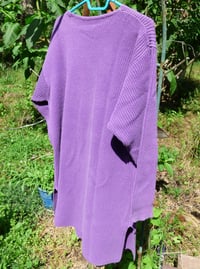 Image 5 of Sweater Dress, Purple, Vintage, Cotton