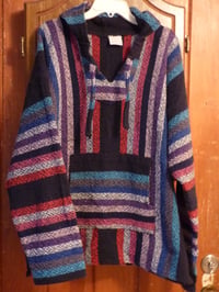 Image 1 of Vintage Mexican Hoodie, XL, thick woven cotton, Unisex