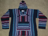 Image 3 of Vintage Mexican Hoodie, XL, thick woven cotton, Unisex