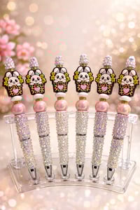 🐰 Leopard Luxe Bunny Bling Pen