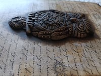 Image 2 of HANDMADE JOURNAL WITH A 3D OWL