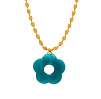 Image 3 of Flower charm gold pendant