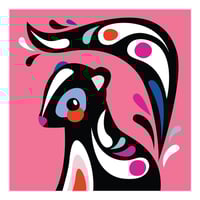 Pete Cromer Skunk Paint By Number Canvas Kit 40 x 40 cm