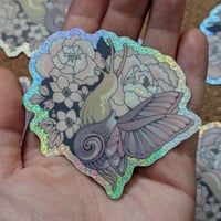 Image 1 of Glitter Snail Fairy Sticker