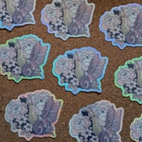 Image 2 of Glitter Snail Fairy Sticker