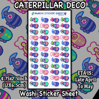 Caterpillar Deco Sticker Sheet - ETA April/may