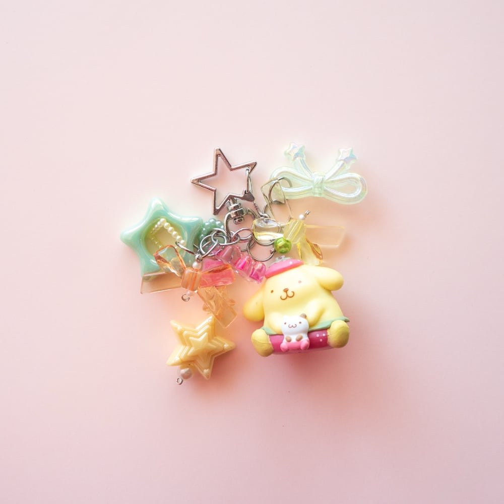 Image of pudding cake keychain