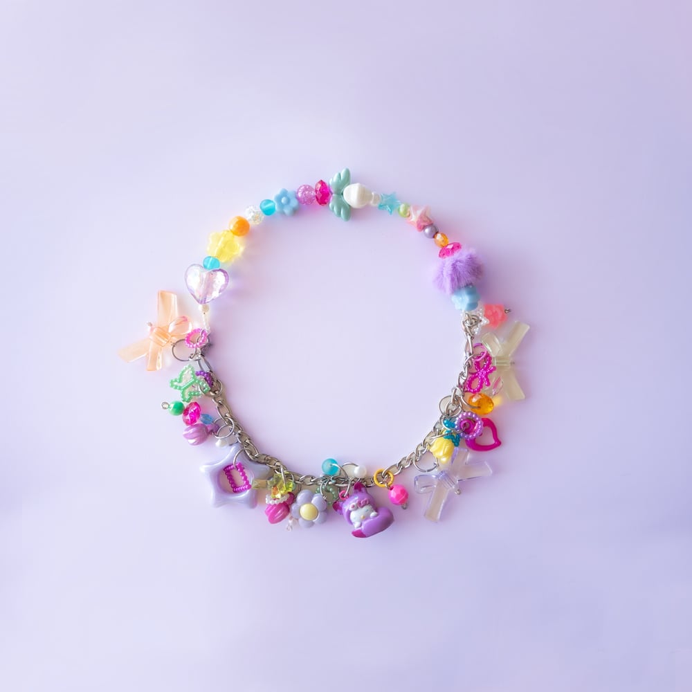 Image of grape kitty necklace