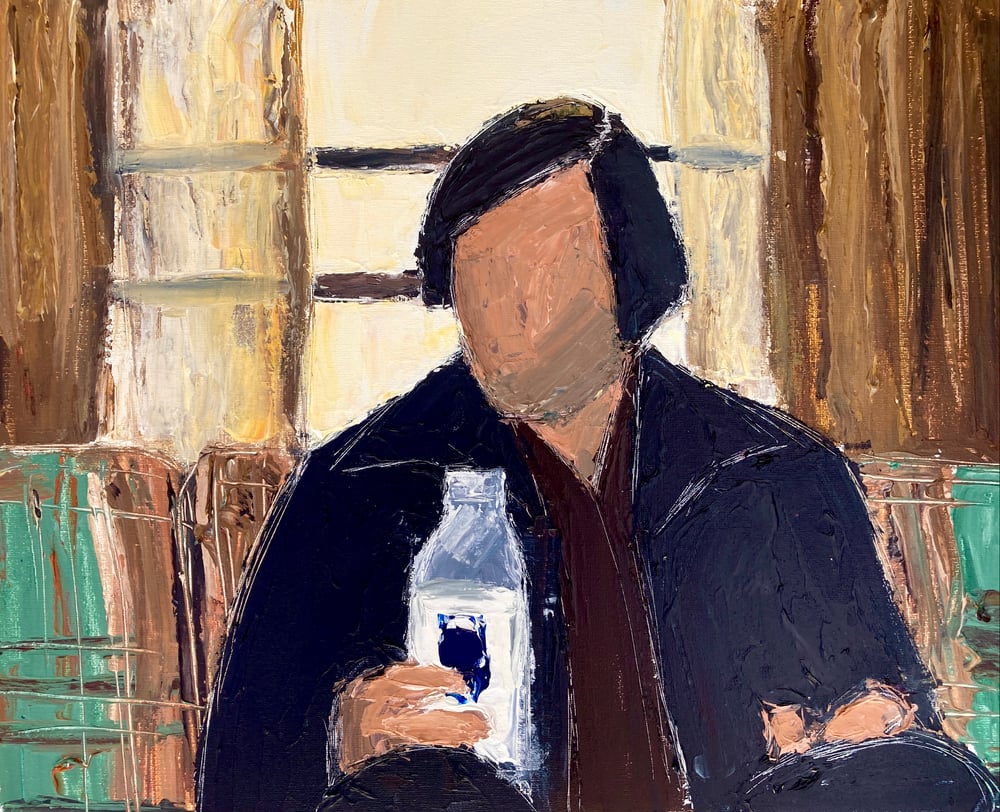 Image of Anton Chigurh (Original on canvas)