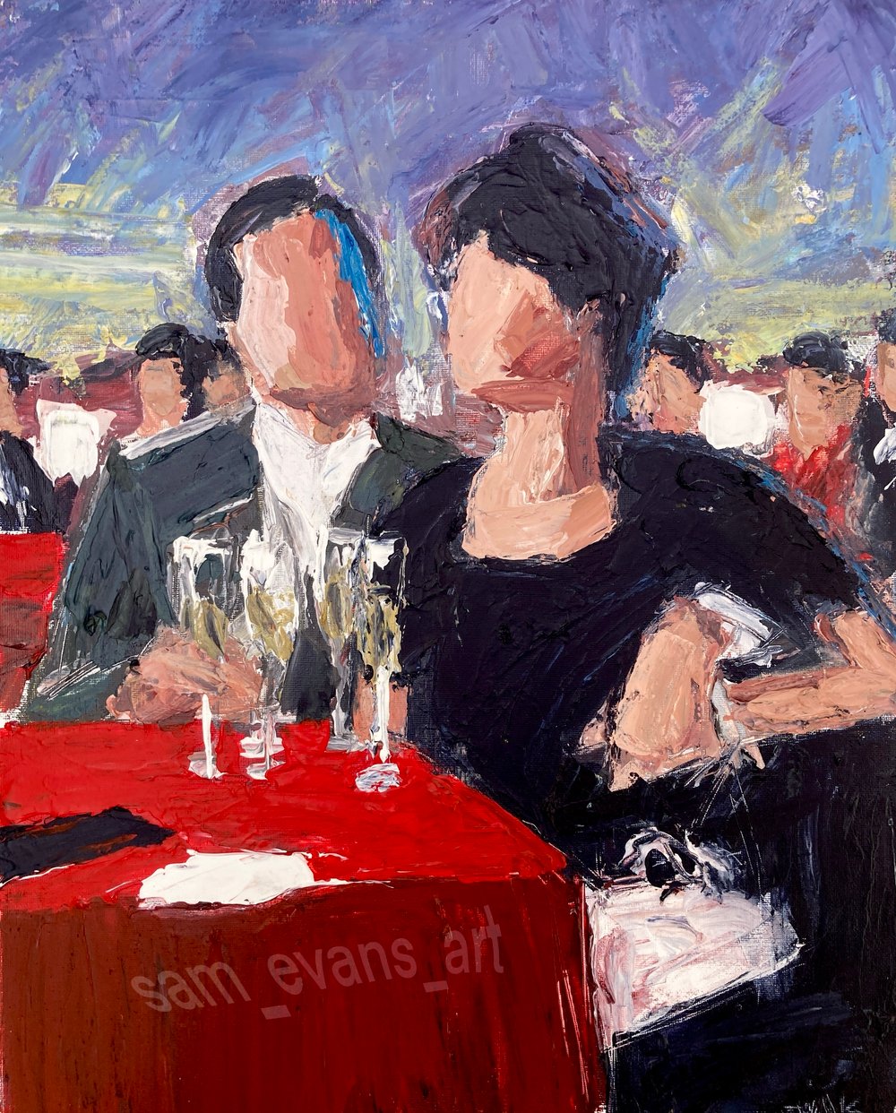 Image of Henry and Karen (original on canvas)