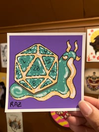 Image 1 of D20 Snail Prints + Stickers
