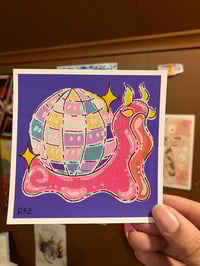 Image 1 of Disco Snail Prints + Stickers