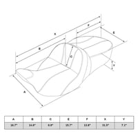 Image 5 of Gel Seat C.C. RIDER Touring Seat 2 Up Seat Driver Passenger Seat