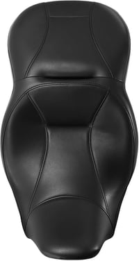 Image 2 of XFMT Motorcycle Black Hammock Rider & Passenger Seat