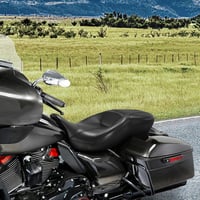 Image 4 of XFMT Motorcycle Black Hammock Rider & Passenger Seat