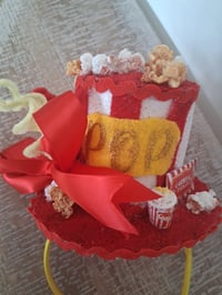 Image 9 of Popcorn/Carnival Themed Tophat on a Headband 
