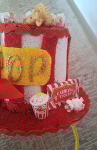 Image 10 of Popcorn/Carnival Themed Tophat on a Headband 