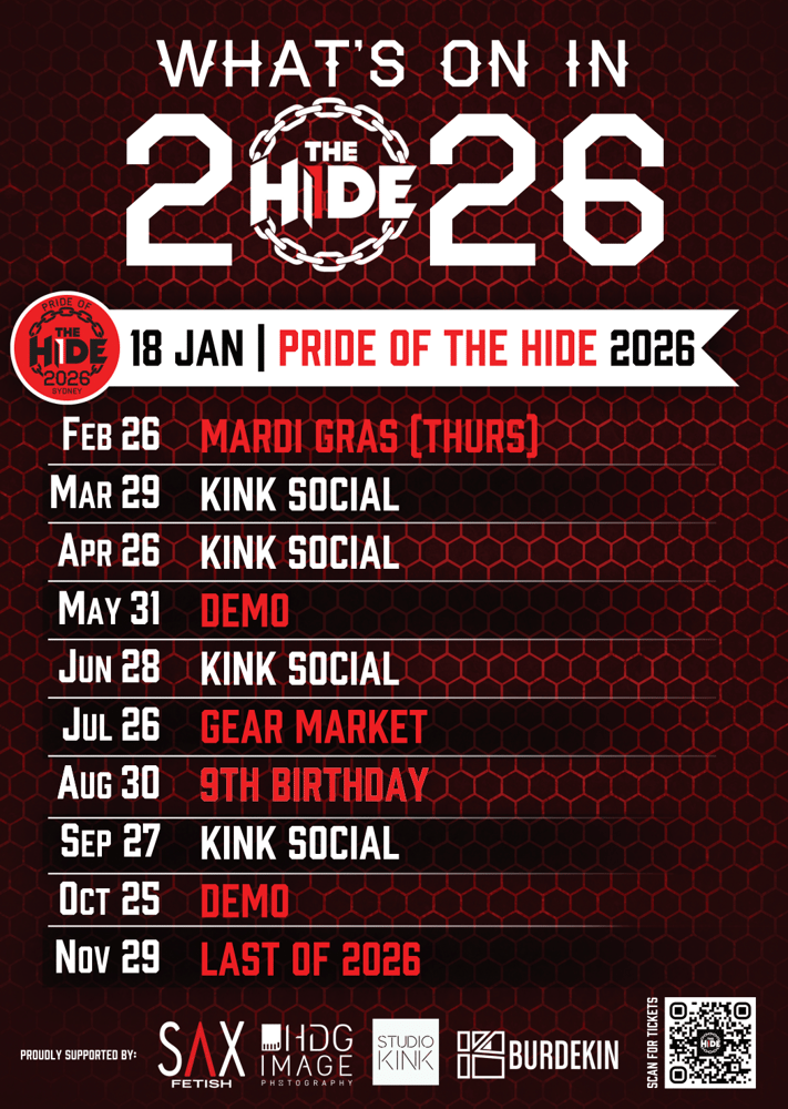 Image of The HIDE - Sydney Leather & Fetish Social 