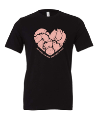 Image 1 of PRE-ORDER: Poets Square Cats "Cat of my Heart" Unisex T-shirt