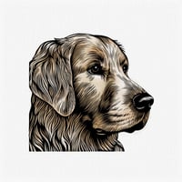 Golden Retriever Mini Giclee