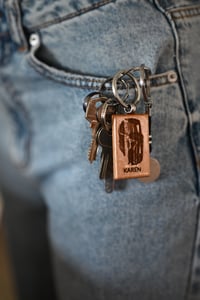 Image 2 of Personalised Car Keychain