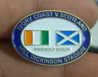 Ivory Coast V Scotland match Badge 