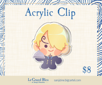 Sanji Zine ◇ Acrylic Clip