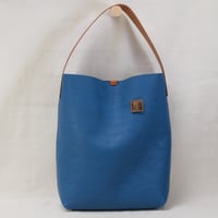 Image 1 of Tube Tote in happy blue