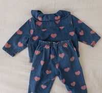 Image 7 of Konges Slojd denim heart set size 18 months
