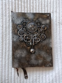 Image 1 of HANDMADE A4 STEAMPUNK JOURNAL