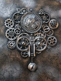 Image 2 of HANDMADE A4 STEAMPUNK JOURNAL