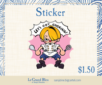 Sanji Zine ◇ Die Cut Sticker