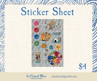 Sanji Zine ◇ Sticker Sheet
