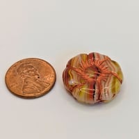 Image 3 of Czech 22mm Pressed Glass Flower Bead – Statement Focal Bead