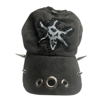 Image 1 of Cursed Clown patch hat with evil spikes 