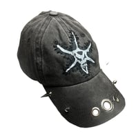 Image 4 of Cursed Clown patch hat with evil spikes 